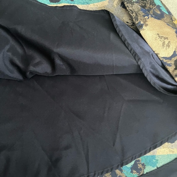 [12] Tahari By Arthur S Levine Floral Metallic Sleeveless Dress A shape Mini - Picture 9 of 10